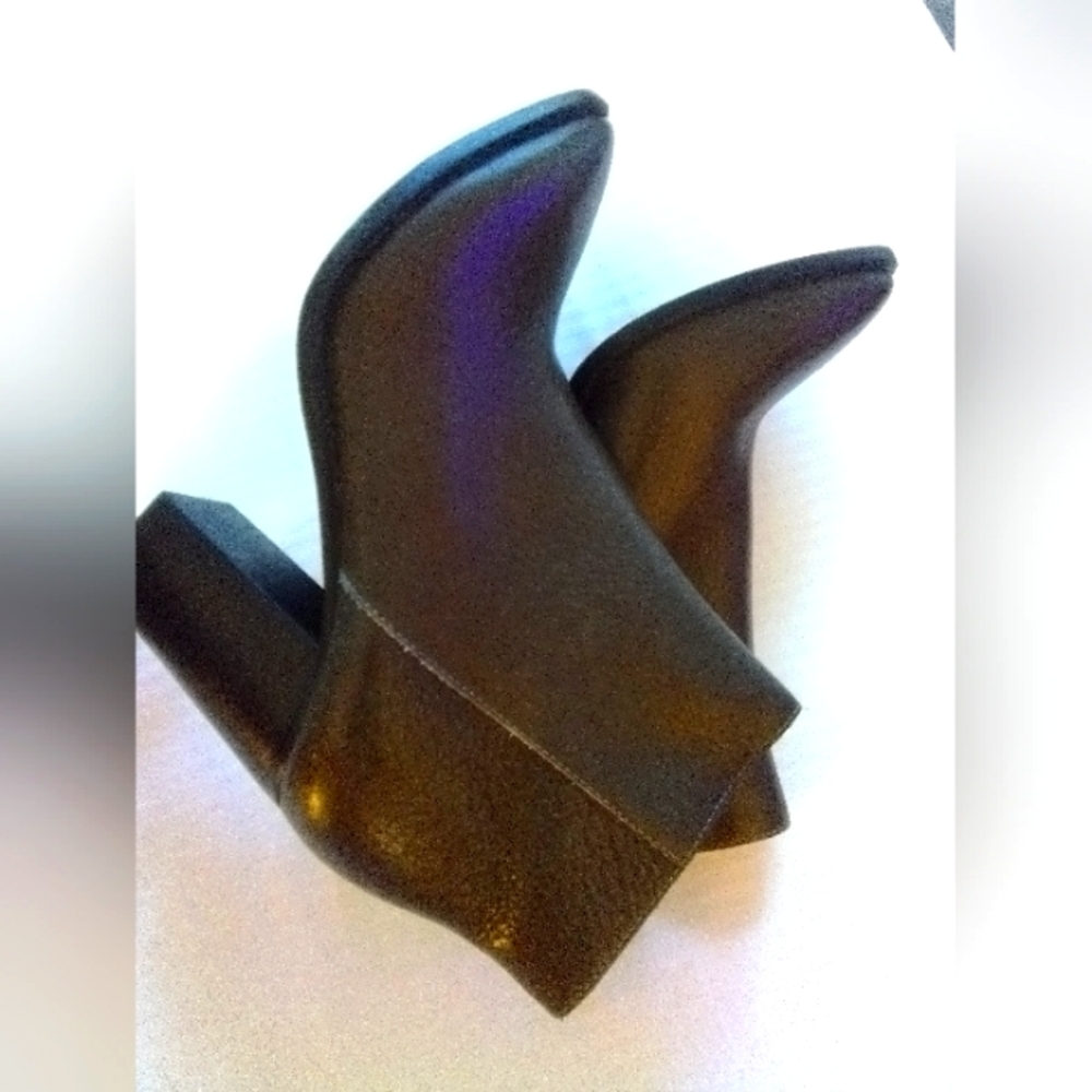 AllSaints | Iris Heel Leather Booties | Size 6 | Almost Like New! | Dark Kuk